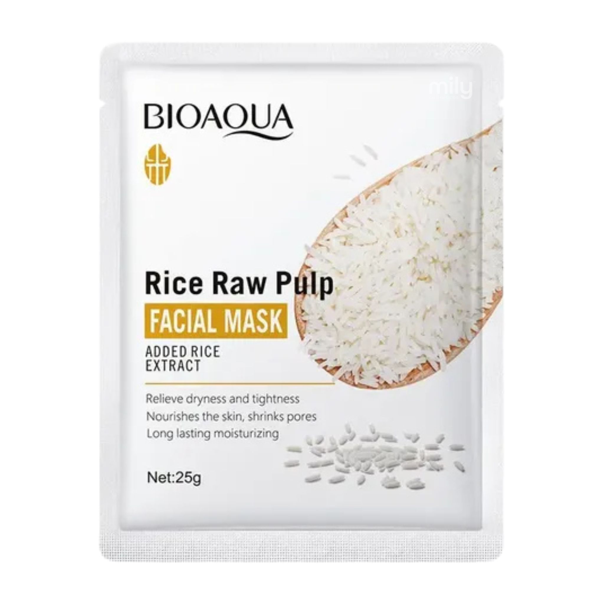 Bioaqua - Mascarilla Facial Rice Raw Pulp - Image 2