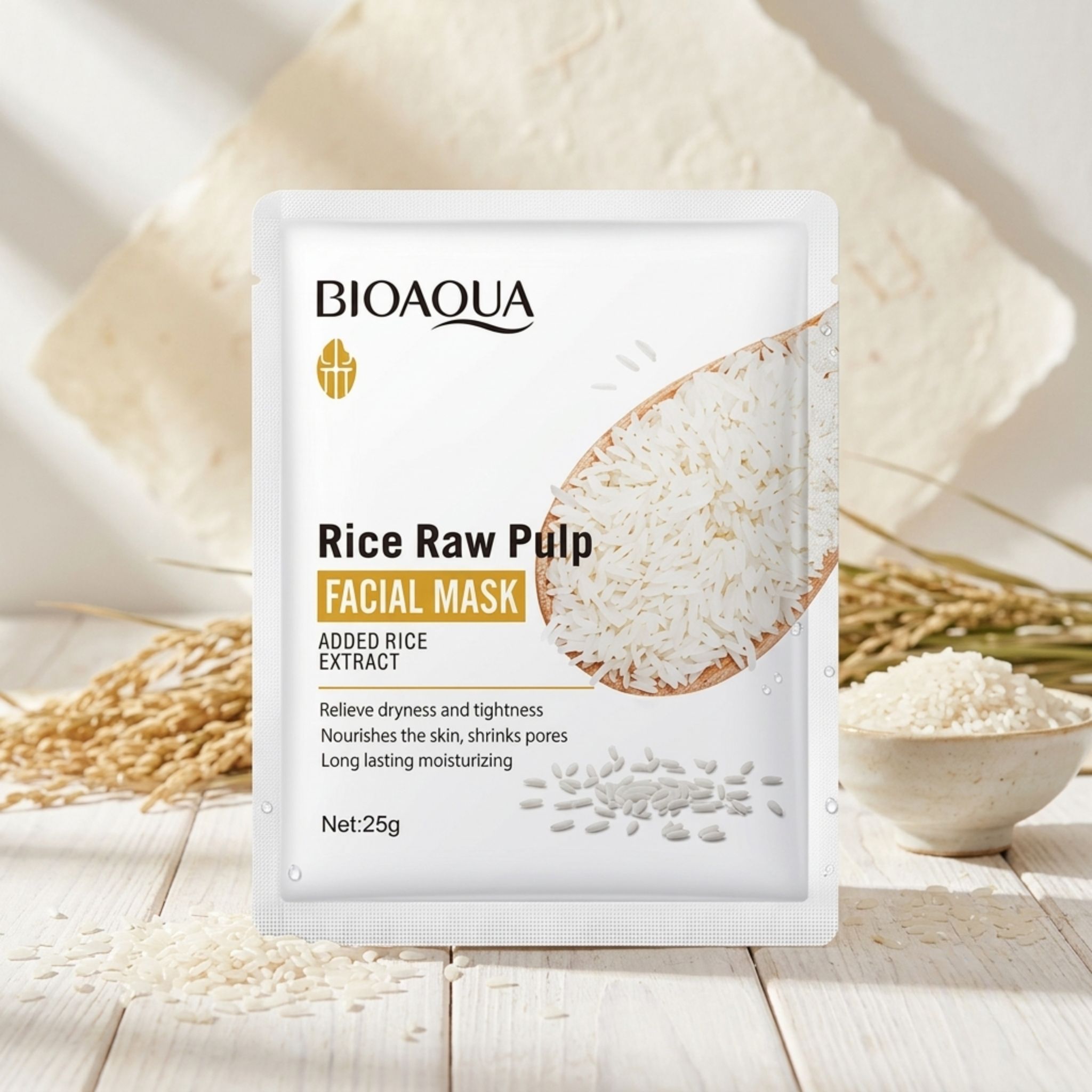 Bioaqua - Mascarilla Facial Rice Raw Pulp