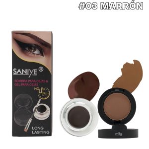 Saniye - Gel Y Sombra Para Cejas — Tono: #03 Marrón