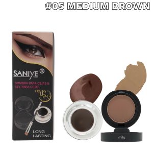 Saniye - Gel Y Sombra Para Cejas — Tono: #05 Medium Brown