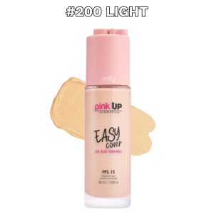Pink Up - Maquillaje Líquido Easy Cover — Tono: #200 Light