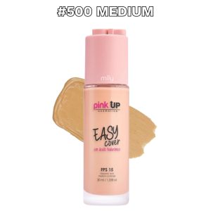 Pink Up - Maquillaje Líquido Easy Cover — Tono: #500 Medium