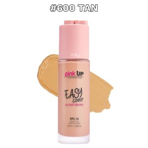 Pink Up - Maquillaje Líquido Easy Cover — Tono: #600 Tan
