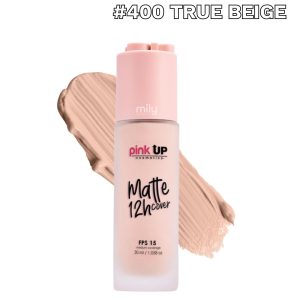 Pink Up - Maquillaje Líquido Matte Cover — Tono: #400 True Beige