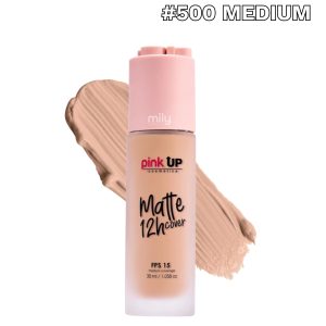Pink Up - Maquillaje Líquido Matte Cover — Tono: #500 Medium