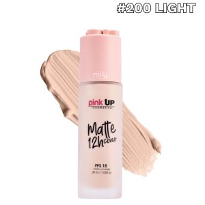 Pink Up - Maquillaje Líquido Matte Cover — Tono: #200 Light