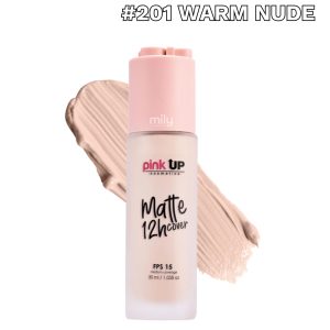 Pink Up - Maquillaje Líquido Matte Cover — Tono: #201 Warm Nude