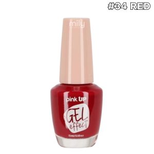 Pink Up - Esmalte Efecto Gel — Tono: #34 Red