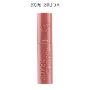 Pink Up - Labial Líquido Super Glossy — Tono: #01 Nude