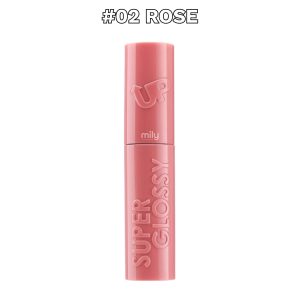 Pink Up - Labial Líquido Super Glossy — Tono: #02 Rose