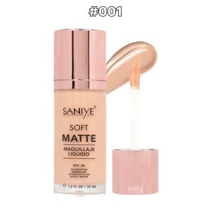 Saniye - Maquillaje Líquido Soft Matte — Tono: #001