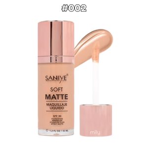 Saniye - Maquillaje Líquido Soft Matte — Tono: #002