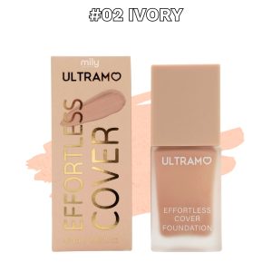Ultramo - Maquillaje Líquido Effortless — Tono: #02 Ivory