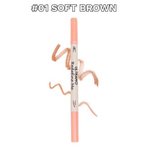Ultramo - Plumín Doble Para Cejas Redefine Me — Tono: #01 Soft Brown